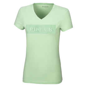 Vorderseite T-Shirt in der Farbe soft lind/lindgrün...