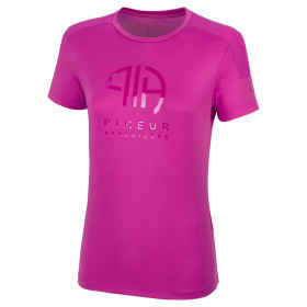 Vorderseite Damen Rundhals T-Shirt in pink, ton-in-ton...